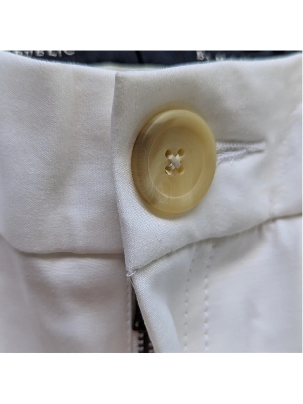 Banana Republic Martin Fit White Side Slit Pants Sz 10 Short NWT